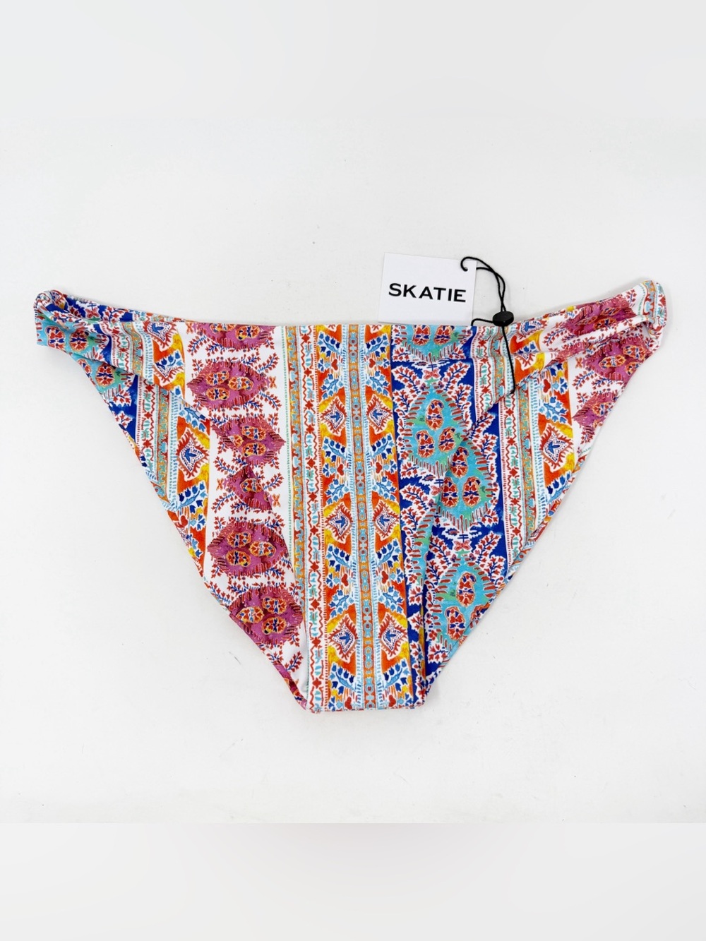 SKATIE Floral Full Coverage Bikini Bottoms Size XL Bohemian Beach Summer NEW